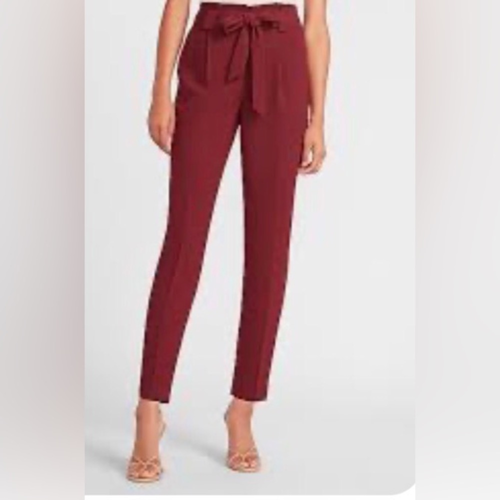 Express Women's Deep Red Cropped Pants